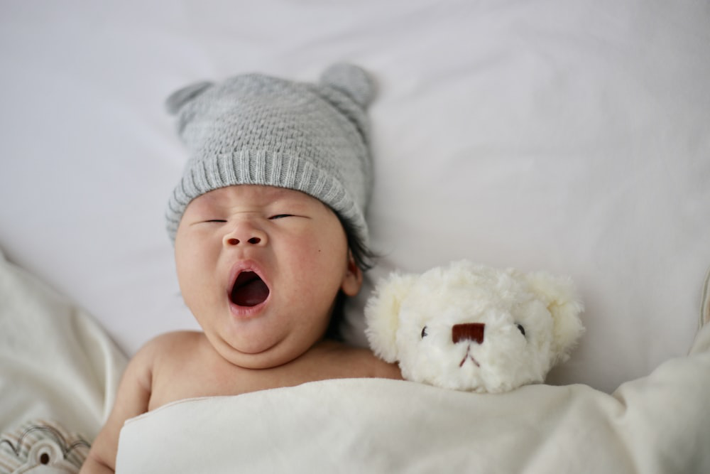 a yawning baby.